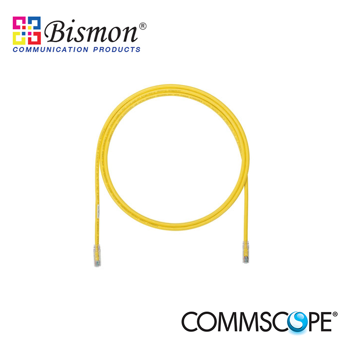 Commscope-UTP-Patch-Cord-Cat-5E-SL-boot-Yellow-4ft-1-2m-7ft-2-1m-10ft-3m
